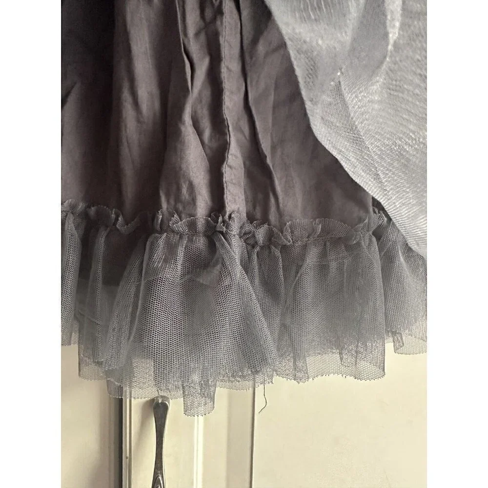Gap Kids Girls Size 12 Gray Tulle‎ Sparkle Elastic Waist Skirt